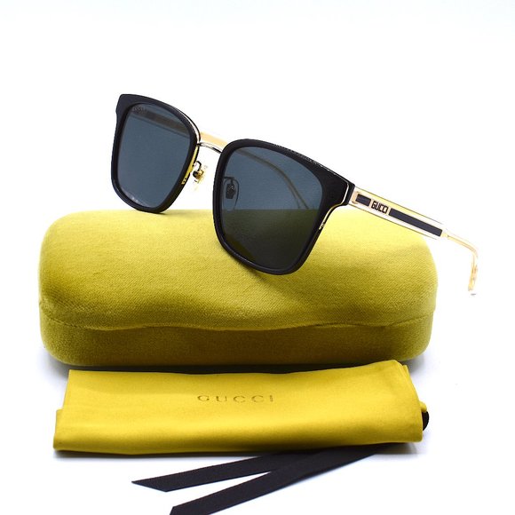 Gucci Other - NEW GUCCI GG0563SKN 001 BLACK CRYSTAL GREY AUTHENTIC SUNGLASSES